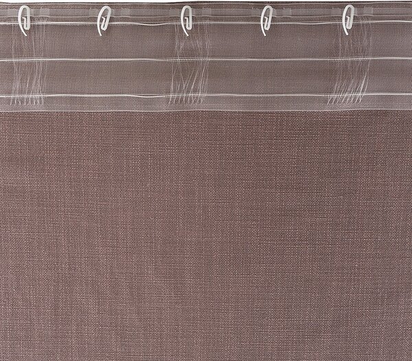 Zasłona gotowa na taśmie marszczącej 140x280cm dimmed pink 1 szt