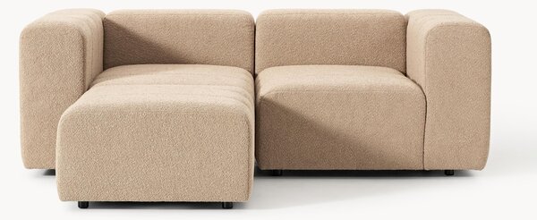 Sofa modułowa Bouclé z pufem Lena (3-osobowa)