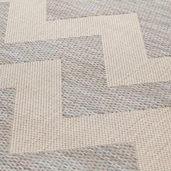 Dywan Modern Chevron beige/ice blue 160x230 cm