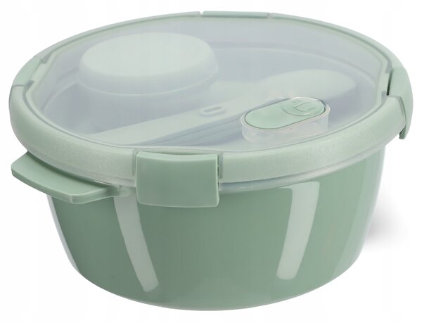 Pojemnik na żywność okrągły 1.6L Curver To Go Lunch Kit, zielony