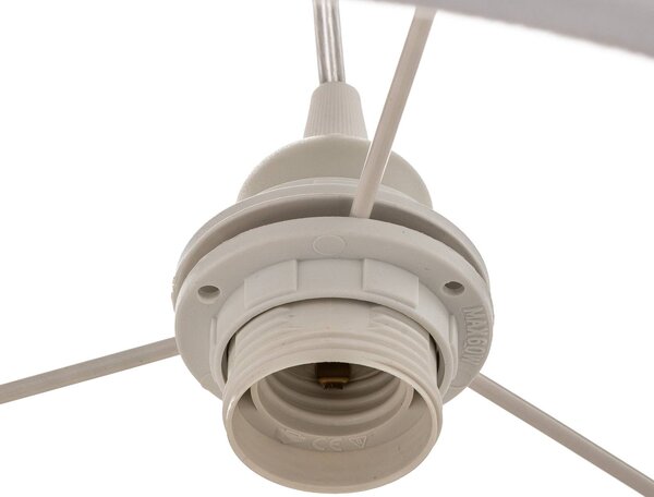 Lampa wisząca Vivien Maco Design, możliwość ściemniania, biały / opal, salon / jadalnia, tkanina / materiał / jedwab, nowoczesny