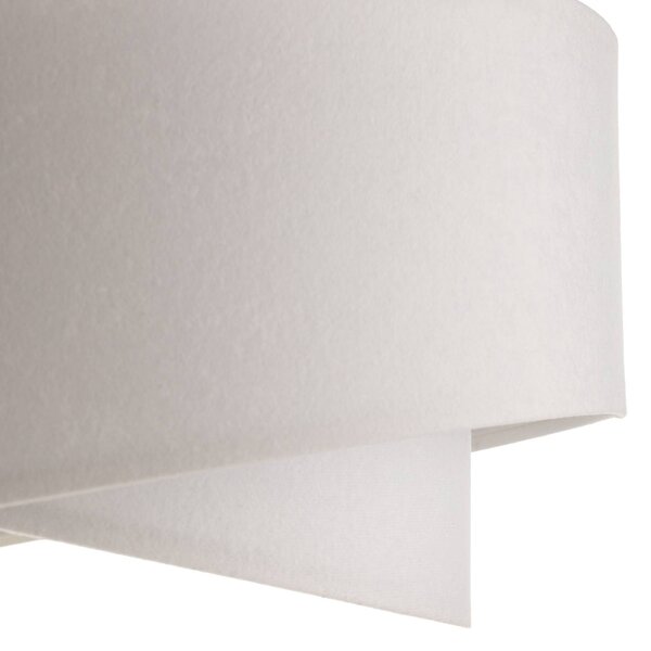 Lampa wisząca Vivien Maco Design, możliwość ściemniania, biały / opal, salon / jadalnia, tkanina / materiał / jedwab, nowoczesny