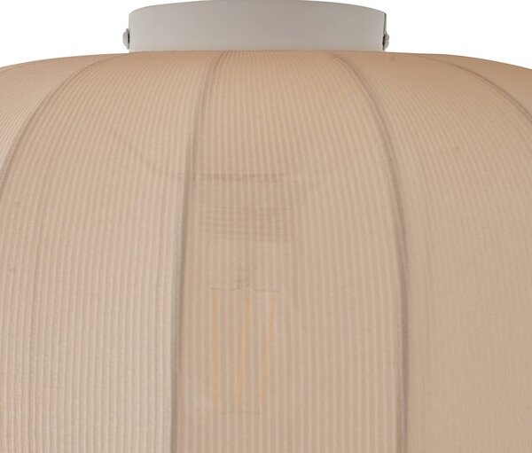 Lampa sufitowa Helin Lindby, możliwość ściemniania, kremowy / amber, salon / jadalnia, tkanina / materiał / jedwab, skandynawski