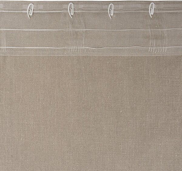 Zasłona gotowa na taśmie marszczącej 140x280cm beige 1 szt