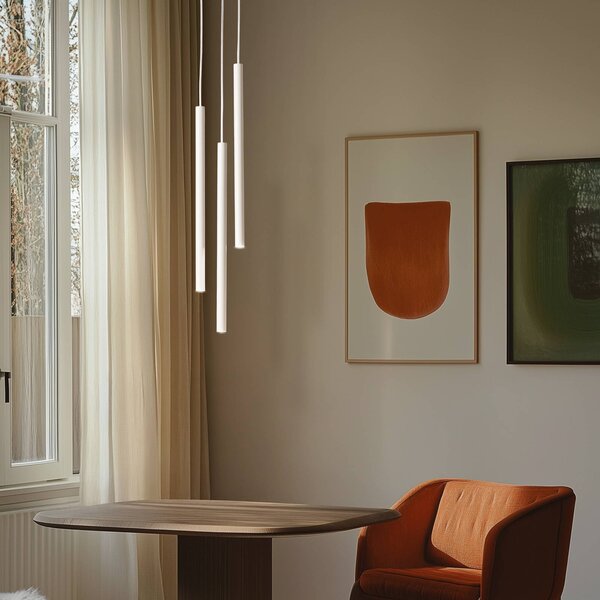 Lampa wisząca Sopel 3 SIGMA, możliwość ściemniania, kremowy / amber, salon / jadalnia, metal, nowoczesny