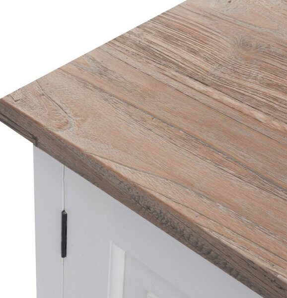 Szafka RTV Brighton 150x40x65cm white&natural