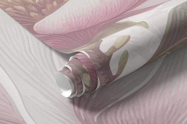 Fototapety Delikatne różowe kwiaty magnolii w pełnym rozkwicie na miękkim, rozmytym tle, Fototapety Kwiaty, w08216 : Uwalls.pl