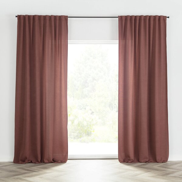 Zasłona BASIC na taśmie marszczącej 140x280cm wrzosowy brąz 1 szt