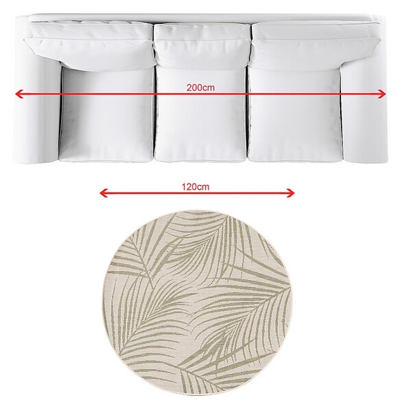 Dywan Lineo beige/jungle green 120cm