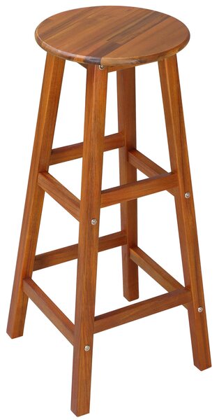 Krzesła barowe OSLO, 2 szt., 34x76cm, naturalny brąz Casaria