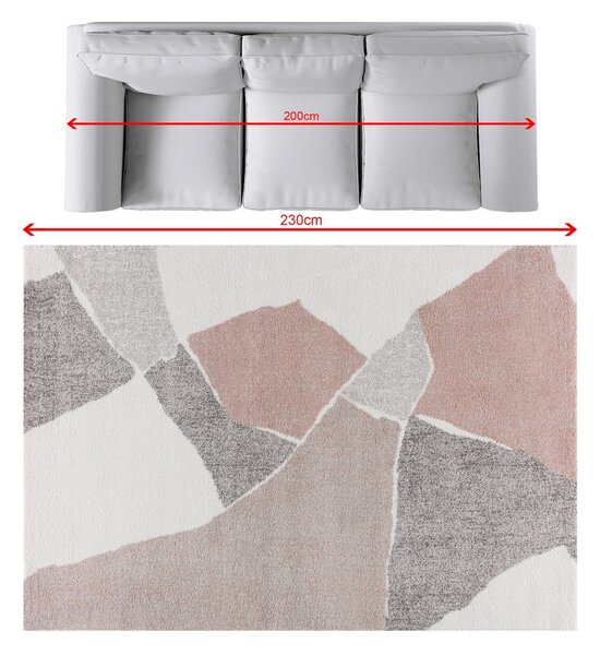 Dywan Softness cream/nude rose 160x230cm