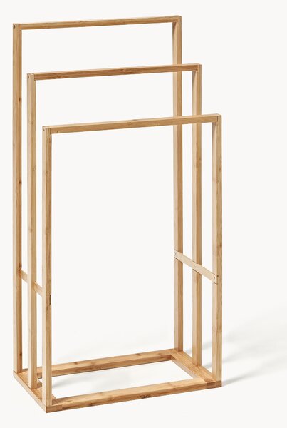Wieszak na ręczniki z drewna bambusowego Kit