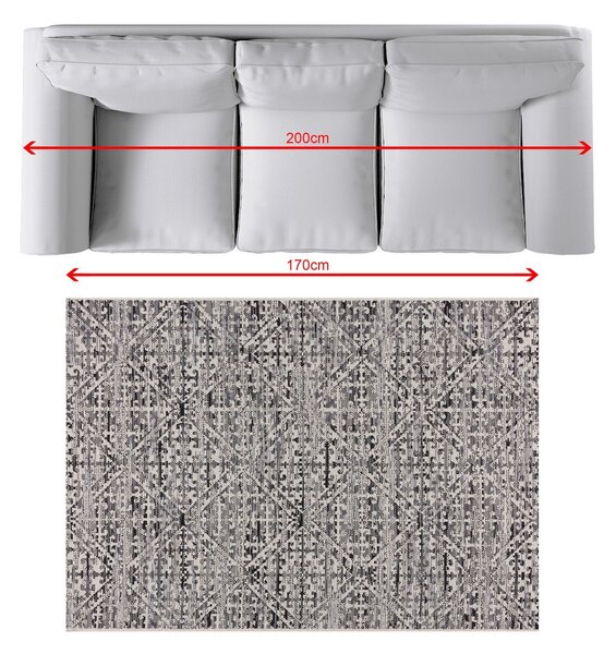 Dywan Breeze beige/charcoal grey 120x170cm