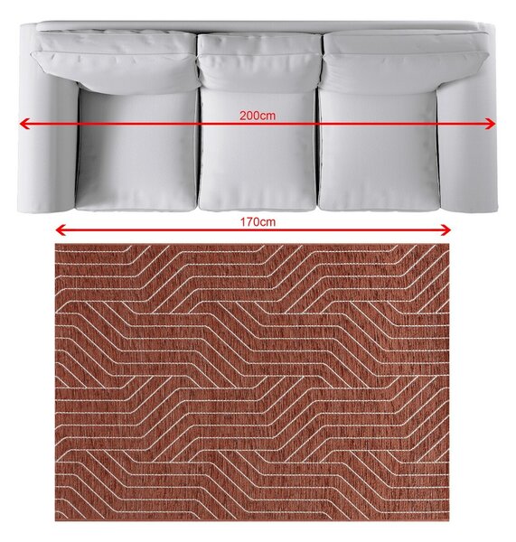 Dywan Velvet beige/rust 120x170cm