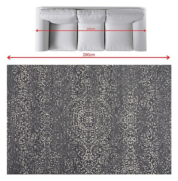 Dywan Velvet beige/petrol blue 200x290cm