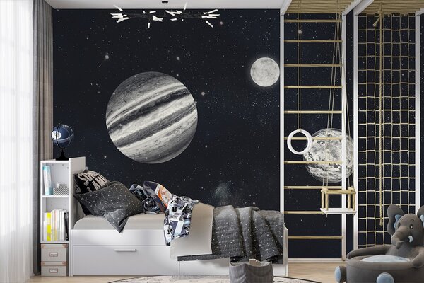 Fototapety Kosmiczna przestrzeń z gwiazdami i roślinami, Fototapety Kosmos, w01799 : Uwalls.pl