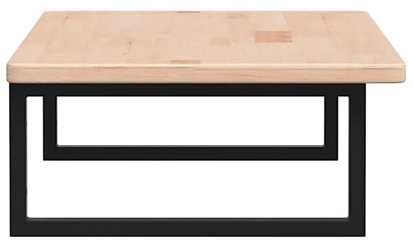 Naturalne półka drewno 100x50 uchwyty czarne R2-B58