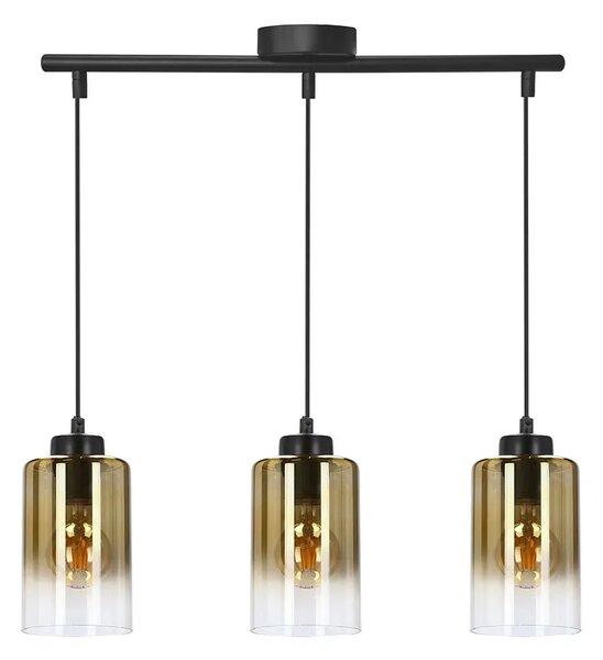 Nowoczesna lampa wisząca ze złotymi kloszami - D276-Evel