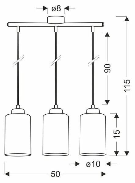 Nowoczesna Lampa Wisząca Ze Złotymi Kloszami D4-W21