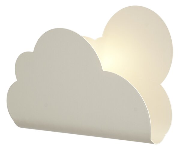 Dziecięca lampa ścienna w kształcie chmurki z promieniami słońca, beżowa - Cloudy