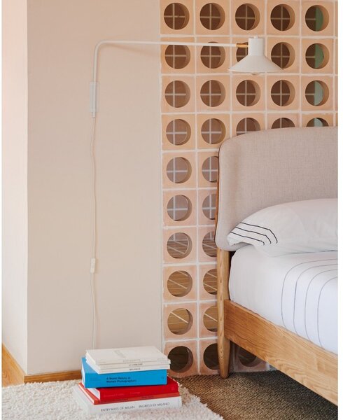 Biały kinkiet ø 20 cm Aria – Kave Home
