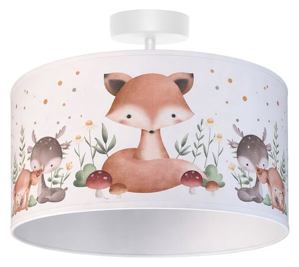 Lampa Sufitowa Duolla, Kids Print, wielokolorowy, pokój dziecięcy, tkanina | tekstylia