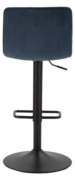 Morsko-czarny hoker z regulowaną wysokością (wysokość siedziska 61 cm) Malia – Mauro Ferretti