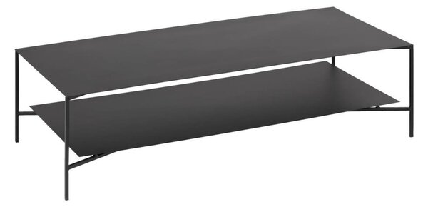 Czarny stalowy stolik 60x140 cm Azisi – Kave Home