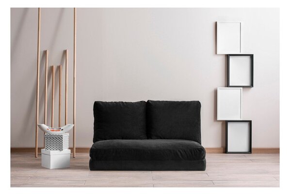 Czarna rozkładana sofa 120 cm Taida – Balcab Home