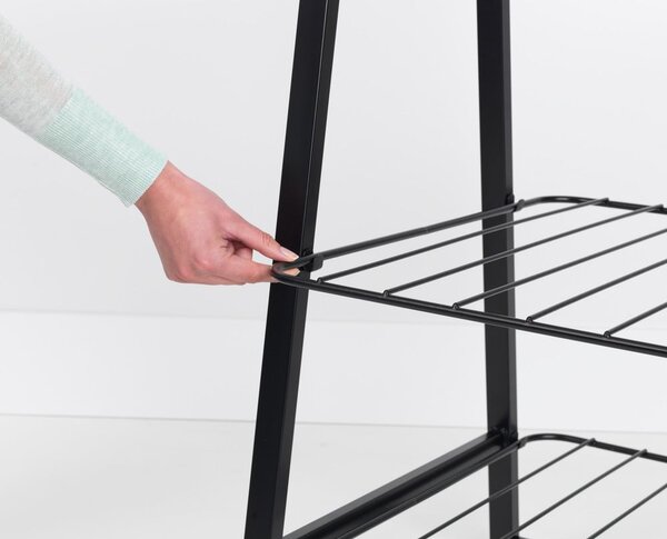 Czarny stalowy stojak na ubrania Linn – Brabantia