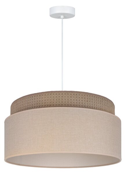 Lampa Wisząca Duolla, Milano, brąz rdzawy, salon, tkanina | tekstylia, młodzieżowy