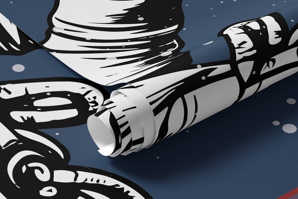 Fototapety Astronauta eksplorujący rozległy kosmos, Fototapety Kosmos, w00712 : Uwalls.pl