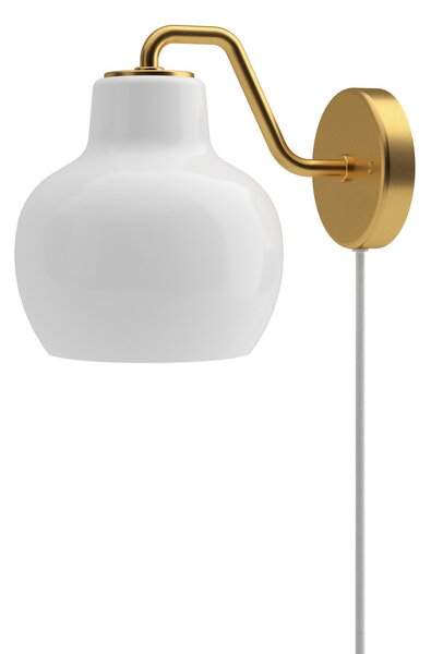Lampa Ścienna Louis Poulsen, VL Ring Crown, złoty | mosiężny, salon, szkło, design