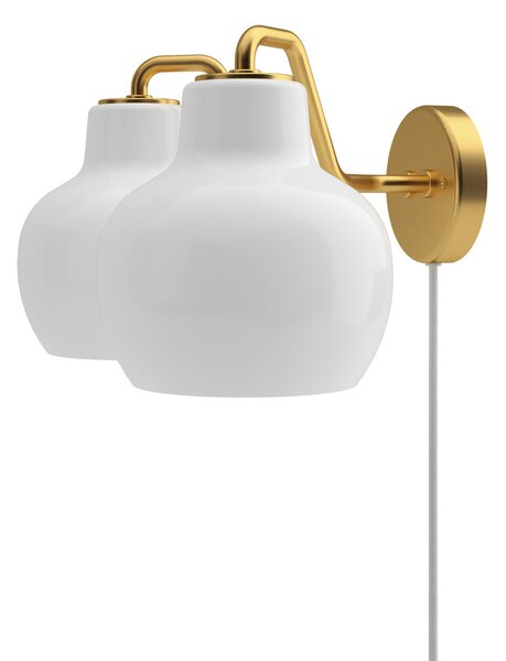 Lampa Ścienna Louis Poulsen, VL Ring Crown, złoty | mosiężny, salon, szkło, design