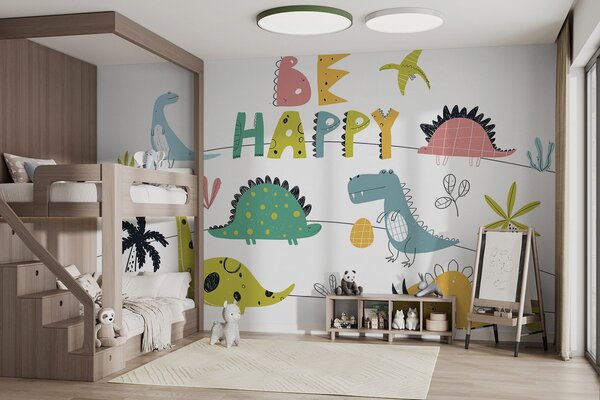 Fototapety Przygody z dinozaurami przynoszą czystą radość, Fototapety Dziecięce, Fototapety Dinozaury, w00794 : Uwalls.pl