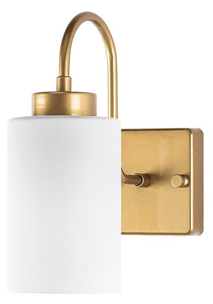 Biały/w kolorze złota kinkiet ø 10 cm Duzsuz – Opviq lights