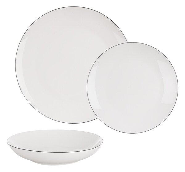 Zestaw talerzy 18 szt. new bone china Decora – Orion