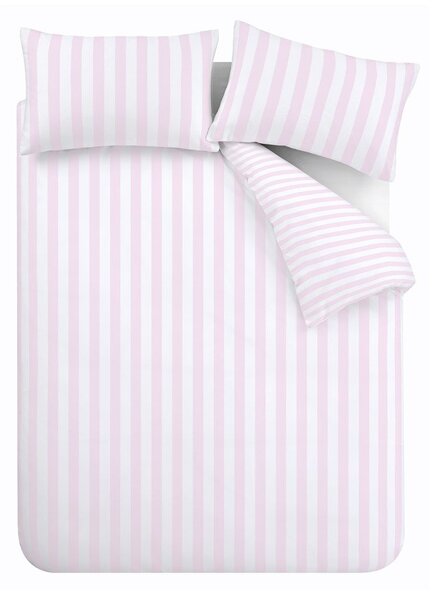 Biało-różowa pościel jednoosobowa 135x200 cm Stripe Tease – Sassy B
