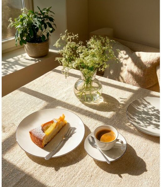 Biała porcelanowa filiżanka na espresso 100 ml Decora – Orion