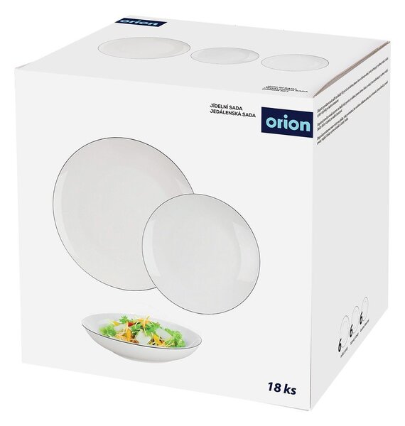 Zestaw talerzy 18 szt. new bone china Decora – Orion