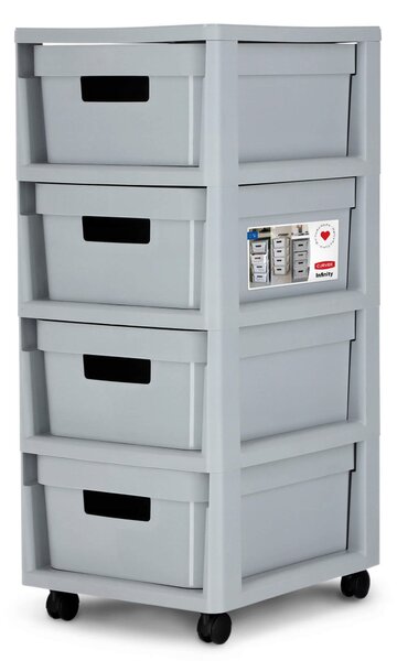 Regał Curver Infinity 4 x 11L ciemnoszary