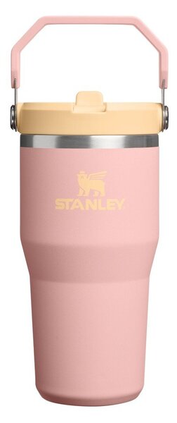 Brzoskwiniowy termos ze stali nierdzewnej 600 ml IceFlow™ Flip Straw 2.0 Tumbler Peach Rose – Stanley