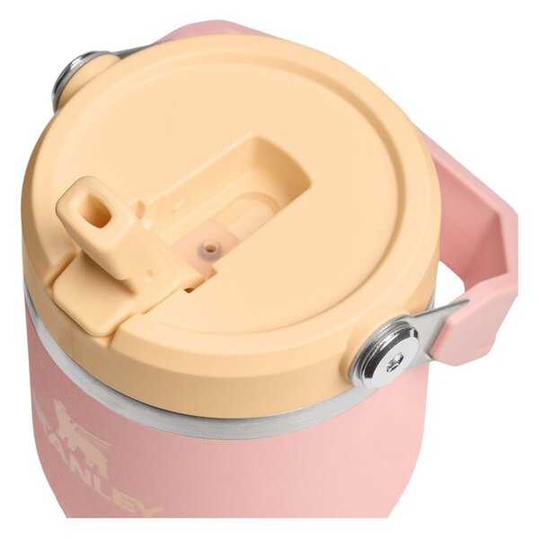 Brzoskwiniowy termos ze stali nierdzewnej 600 ml IceFlow™ Flip Straw 2.0 Tumbler Peach Rose – Stanley