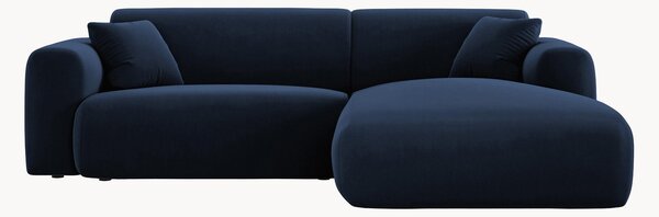 Sofa narożna z aksamitu Nolio