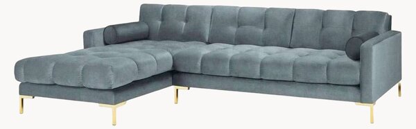 Sofa narożna o wyglądzie aksamitu Bali (5-osobowa)