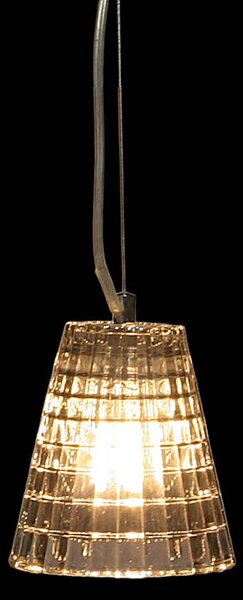 Lampa wisząca mała ze srebrnym kloszem nad stolik