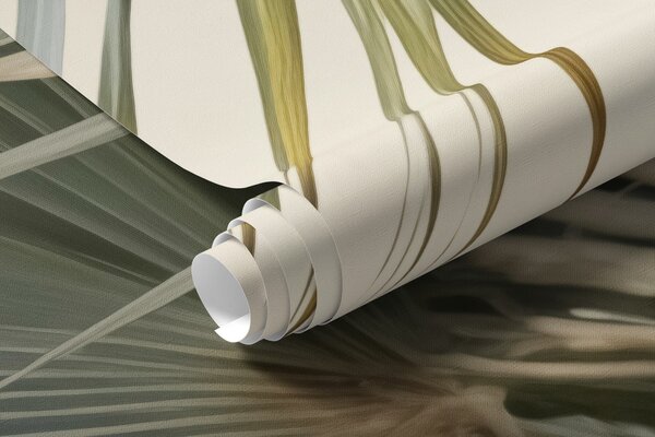 Fototapety Duże liście palmowe, odcienie zieleni, Fototapety Natura, Fototapety Palmy, w02227 : Uwalls.pl
