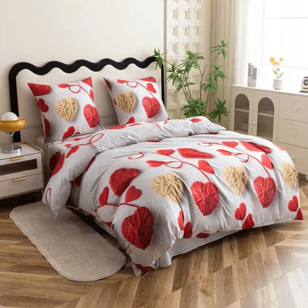 Pościel z mikrofibry VELHEART czerwona Rozmiar pościeli: 2 szt 70 x 80 cm | 160 x 200 cm