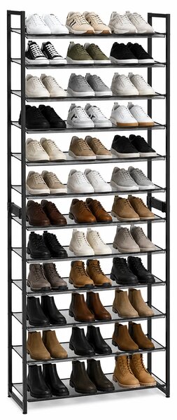 Metalowy wysoki regał na buty T8-K18