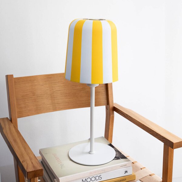 Lampa Stołowa Dyberg Larsen, Gry, żółty, salon, metal, design